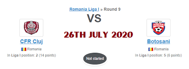 Here are some helpful navigation tips and features. Cfr Cluj Vs Fc Botosani Prediction 26 07 2020 Romania Liga 1