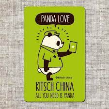 カードシール イラスト人民服パンダ キッチュチャイナ for japan キッチュ パンダ イラスト