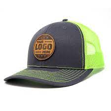 112 Lp Richardson Leather Patch Trucker Cap Safari Sun