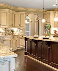 Cherry Island Credit Cabinets Antique White Kitchen Kitchen Design Gallery Antique White Kitchen Cabinets