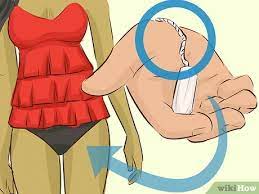 I found it so tricky to figure out how to insert it. How To Use A Tampon While Swimming 8 Steps With Pictures