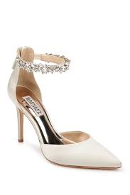 Badgley Mischka Evie Embellished Ankle Strap Pump Hautelook