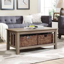 Through this you will be able to eradicate clutter in a tremendous way. Coffee Table With Storage Baskets You Ll Love In 2021 Visualhunt