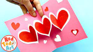 Pop up cards are fun to make and turns out amazing when it is done. Super Easy Pop Up Heart Card Diy For Mother S Day Or Valentine S Youtube