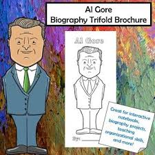 Al Gore Biography Trifold Graphic Organizer Social Studies Middle School Social Studies Lesson Plans Middle School Social Studies Lessons