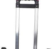 Harilla Rucksackwagen, Rollwagen, Teleskopstange, Aluminiumlegierung,  Schwarz, Gepäckwagen mit Rädern, Reisewagen für Boxen, Rucksack, FRAUEN :  ...