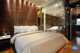 Another bathroom with wooden materials in it from wooden flooring to the walls. How To Use Glass In Interior Design M Glass Ltd