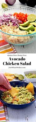 It's made filling with quinoa and colourful with red onion, mint and lemon zest. Avocado Chicken Salad Gluten Free Dairy Free