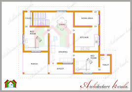 This cabin design floor plan is 1200 sq ft and has 2 bedrooms and has 2 bathrooms. Home Plans Kerala 1200 Sqft Home And Aplliances