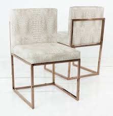 007 Dining Chair With Rose Gold Frame Dining Chairs White Dining Chairs Steel Dining Chair