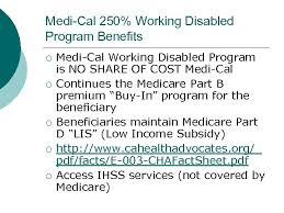 Ssa And Medi Cal Work Incentives Earning Income And