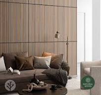 Panneaux muraux en bois à lattes acoustiques en chêne naturel Slatpanel®