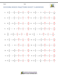However, before you start dividing mixed fractions, there is a step that you need to complete first: Dividing Mixed Fractions Worksheet