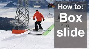 How To Box Slide On Skis - Youtube