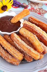 Homemade Churros With Chocolate Dip Sauce Recipe Homemade Churros Dessert Recipes Churros Recipe