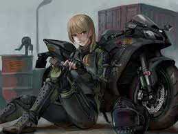 Pin On Anime Girl And Motorbikes And Car