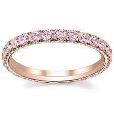 Rose Gold Pink Diamond Eternity Ring Stunning Pinkdiamondeternityrings Eternity Ring Diamond Eternity Band Diamond Pink Diamond Ring