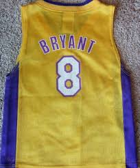 Nba jersey kobe bryant 24 la lakers yellow basketball swingman shirt. Lakers Jersey Kobe Bryant Nba Team 8 Nike 3t Toddler 130546807