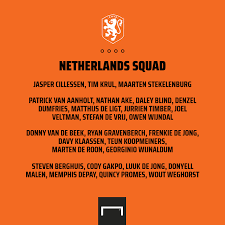 Including transparent png clip art, cartoon, icon, logo, silhouette, watercolors, outlines, etc. Goal On Twitter De Ligt De Jong Van De Beek Wijnaldum Depay Netherlands Confirm Their 26 Man Squad For Euro 2020
