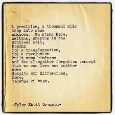 Check spelling or type a new query. We Can Love One Another More Despite Our Differences More Because Of Them Tyler Knott Gregson Tyler Knott Gregson Quotable Quotes Love One Another