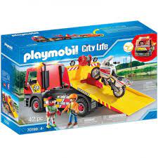Solo en juegos y juguetes. Playmobil Remolque City Life Grua Remolque 70199