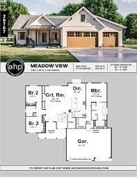 1 Story Modern Farmhouse Plan Meadow View Modern Farmhouse Plans House Plans Farmhouse Farmhouse Floor Plans