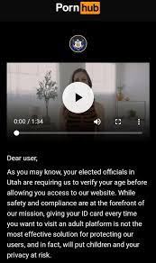 PornHub blocks users in Utah, cites states age verification law
