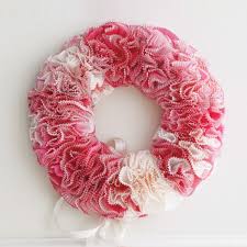 I hung mine up with a loop of pink satin. Diy Valentine Wreath Hallmark Ideas Inspiration