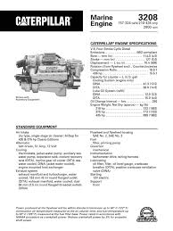 Check spelling or type a new query. Spec Sheets Cat 3208 Propulsion Horsepower Motor Oil