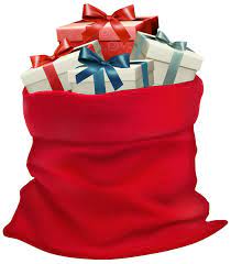 Christmas Sack With Gifts Png Clip Art Image Fotos De Familia De Natal Presentes Sacos