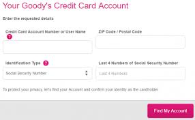 Explore our test payment card generator platform that will help you generate credit cards from mastercard, visa, unionpay, maestro, american express, jcb and many more for testing and verification purpose. Goody S Credit Card Login Make A Payment