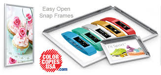 How to get a picture frame, what the black brackets on the back and what applies to screwed frame, read here. Snap Frames For Posters Aluminum Snap Frames Change Signs Quick