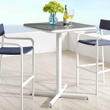 Modway Raleigh Outdoor Patio Aluminum Bar Table In 2020 Patio Bar Table Outdoor Pub Table Outdoor Dining Table