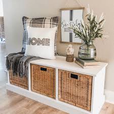 Lovemade14 On Instagram Happy Tuesday Need A Solid Beautiful And Versatile Little Bench Ou In 2020 Storage Bench With Baskets Storage Bench Entryway Bench Storage