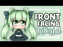 Front Facing Gacha Tutorial Youtube How To Shade Front Hair Styles Cute Anime Chibi
