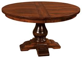 By polywood (3) sunray patio dining table. Amish Impressions By Fusion Designs Wellington 48 Round Dining Pedestal Table Mueller Furniture Kitchen Table