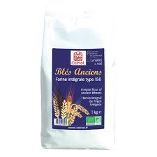 Farine Integrale De Bles Anciens T150 Bio 1 Kg Celnat