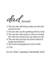 Dad Definition White Art Print Anna Quach Art Com Dad Quotes Fathers Day Quotes Dad Quotes From Daughter