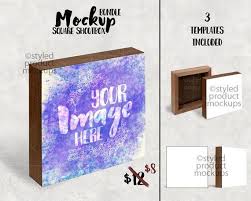 Sublimation Square Shoutbox Frame Mockup Template Add Your Etsy Mockup Free Psd Free Psd Mockups Templates Free Packaging Mockup