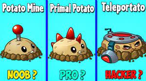 TELEPORTATO MINE vs PRIMAL POTATO vs POTATO MINE - PvZ 2 Plant VS Plant -  YouTube