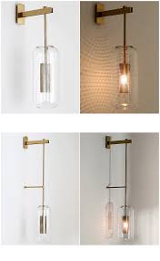 Post Modern Shiny Gold Metal Led Wall Lamp Living Room Lustre Glass Shades Led Wall Scones Wall Mou Wall Lamps Living Room Wall Scones Wall Mount Light Fixture
