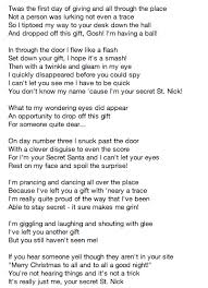 Secret Santa Poems Secret Santa Poems Secret Santa Christmas Gifts Secret Santa Note