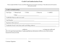 Your customers pay a small transaction fee. Credit Card Authorization Form Templates Download