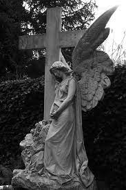 My Soul Dressed In Silence Angel Sculpture Angel Art Cemetery Angels