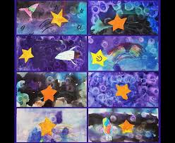 Shooting Star Art Project Star Art Art Projects Art Activities