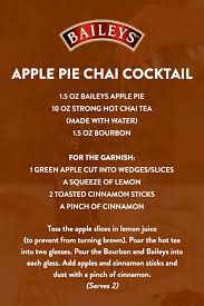 Baileys Apple Pie Chai Alcohol Drink Recipes Cocktail Drinks Alcoholic Drinks Alcohol Recipes