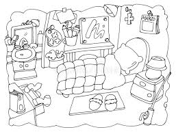 Choose from a wide array of color options for your room's decor to set a mood that is perfect for you. My Room Bedroom Of An Artist Chine Coloring For Kids Stock Illustration Illustration Of Artist Artistnchine 78979897