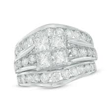 We send cardholders various types of legal notices, including notices of increases or decreases in credit lines, privacy notices, account updates and statements. 3 3 8 Ct T W Quad Princess Cut Diamond Bridal Set In 14k White Gold Zales Outlet