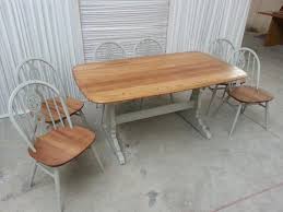 Ercol Refectory Table And 6 Chairs Upcycled In Farrow And Ball England Gumtree Ercol Dining Table Upcycled Dining Chairs Dining Table Chairs