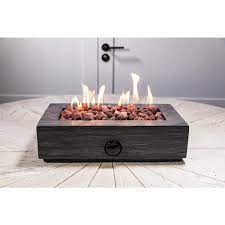 While bigger fire pits will create whether you're heading to the campground, the beach or your team's tailgate, this portable propane fire pit is sturdy, easy to use and has a clean. Hampton Bay 17 1 In X 6 6 In Rectangular Cement Gas Fire Pit Faux Wood Tabletop Fp11053 A The Home Depot